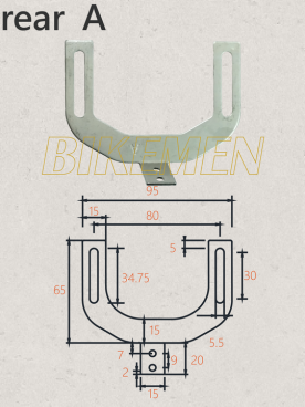 REAR BIKE RACK HANGER A