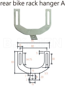 REAR BIKE RACK HANGER A