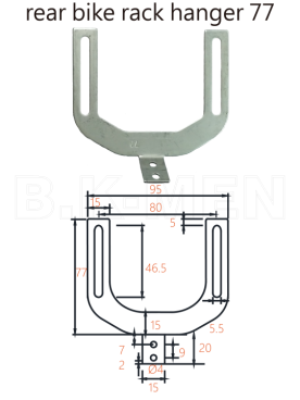 REAR BIKE RACK HANGER 77